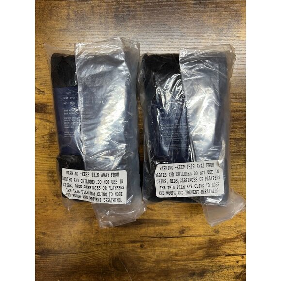 2X Anne Klein Sweater knit Tights Collants Size M/L Black - Picture 5 of 6